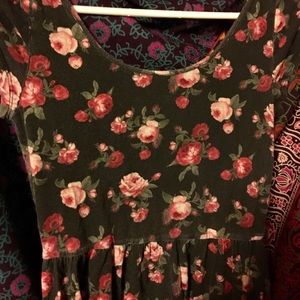 Floral Grunge Skater Dress